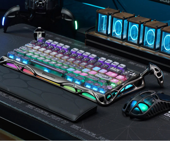 Преміальний комплект ігрової периферії, GravaStar Ultimate Gaming Set - Cyberpunk